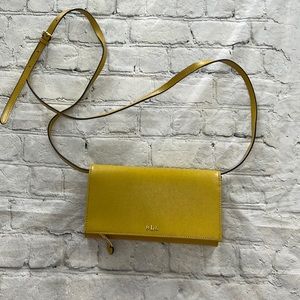 Ralph Lauren Crossbody Wallet Mustard Yellow